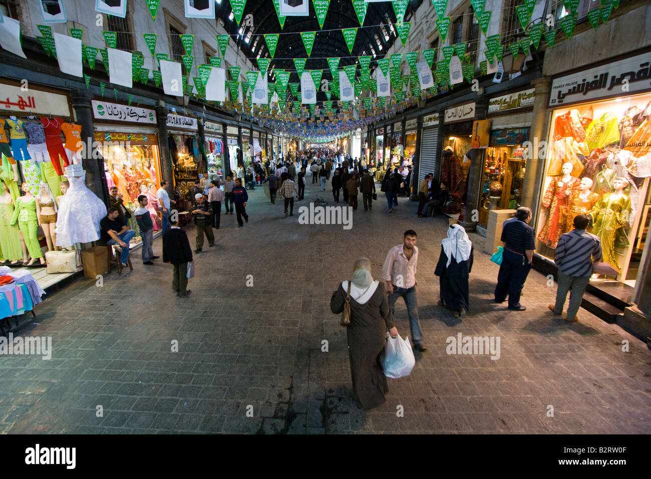 Hamidiyya Souk in der Altstadt von Damaskus-Syrien Stockfoto