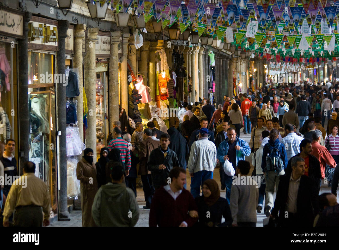 Hamidiyya Souk in der Altstadt von Damaskus-Syrien Stockfoto