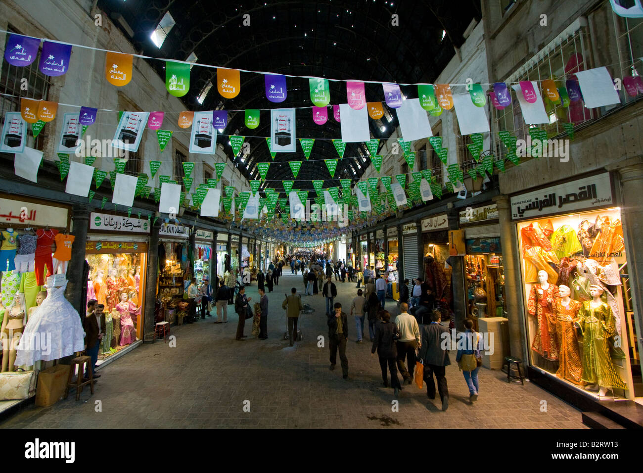 Hamidiyya Souk in der Altstadt von Damaskus-Syrien Stockfoto