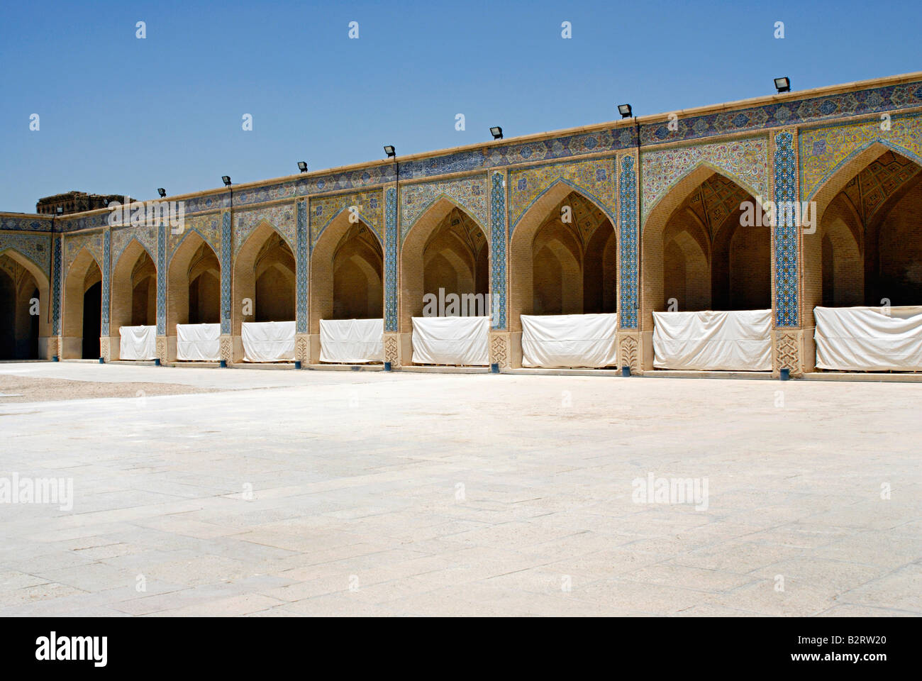 Iran Esfahan - Jame Moschee, Teil des inneren Komplex. Stockfoto