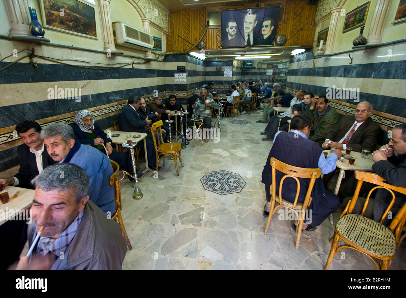 Teehaus in Damaskus Syrien Stockfoto