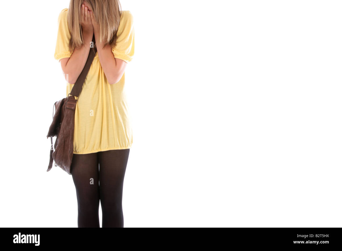 Teenager-Mädchen-Modell veröffentlicht verloren Stockfoto