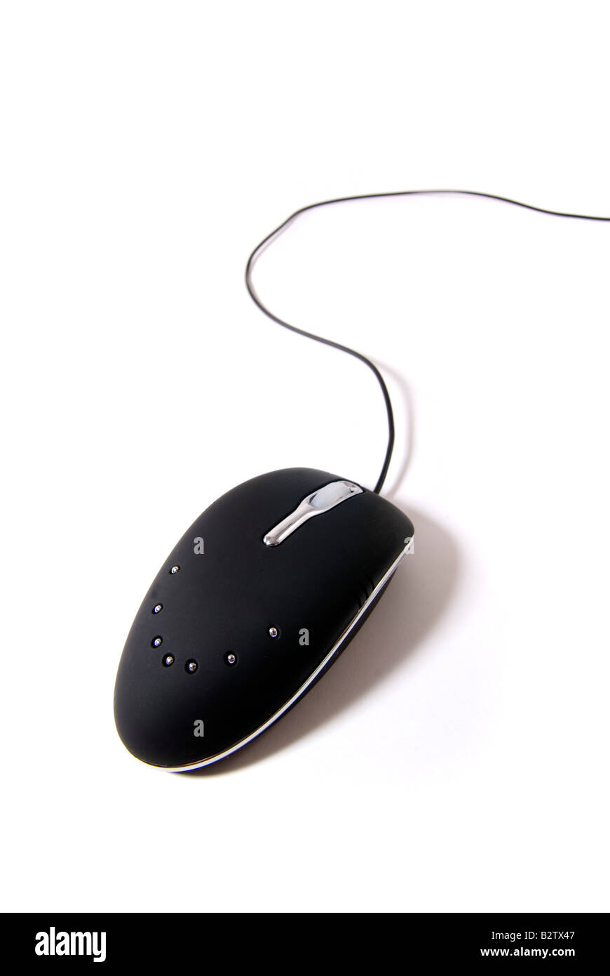 Eine Computer-Maus isoliert Stockfoto