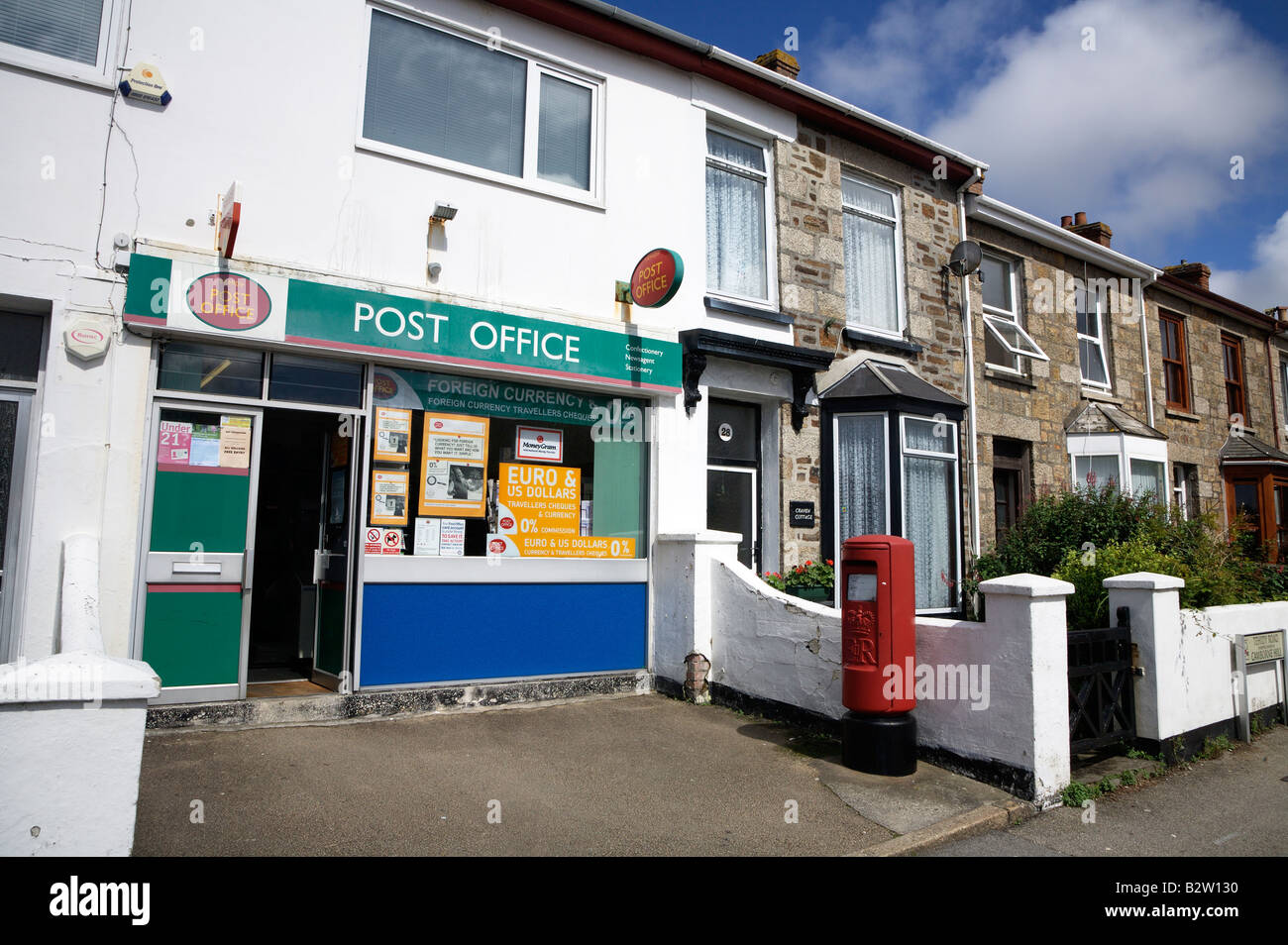 Tehidy Straße Postamt in Camborne, Cornwall UK. Stockfoto