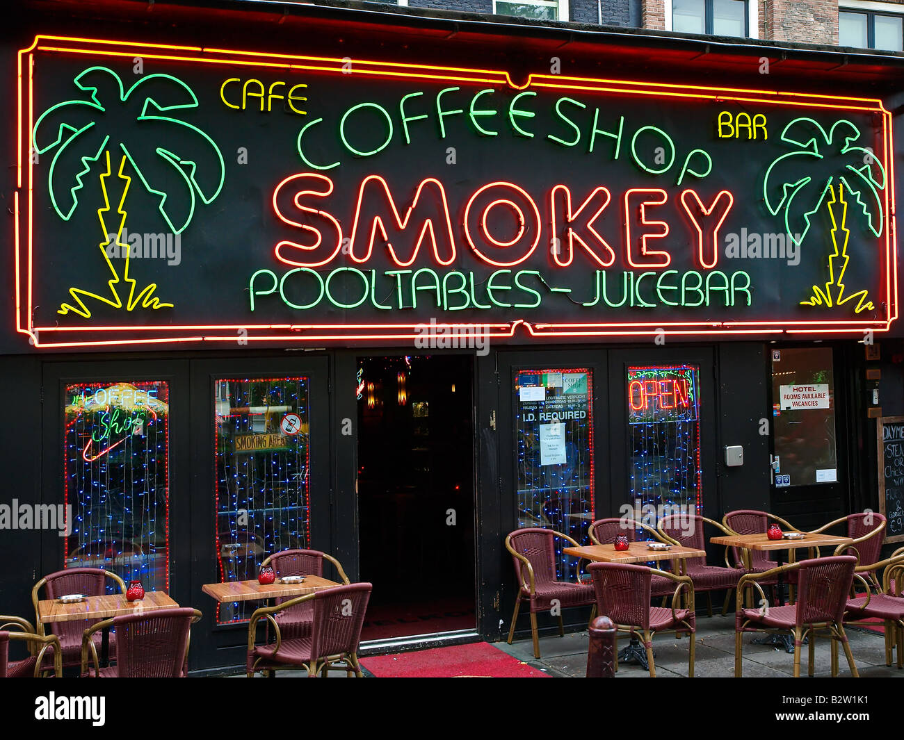  Coffee Shop  in Amsterdam  Niederlande Stockfoto Bild 