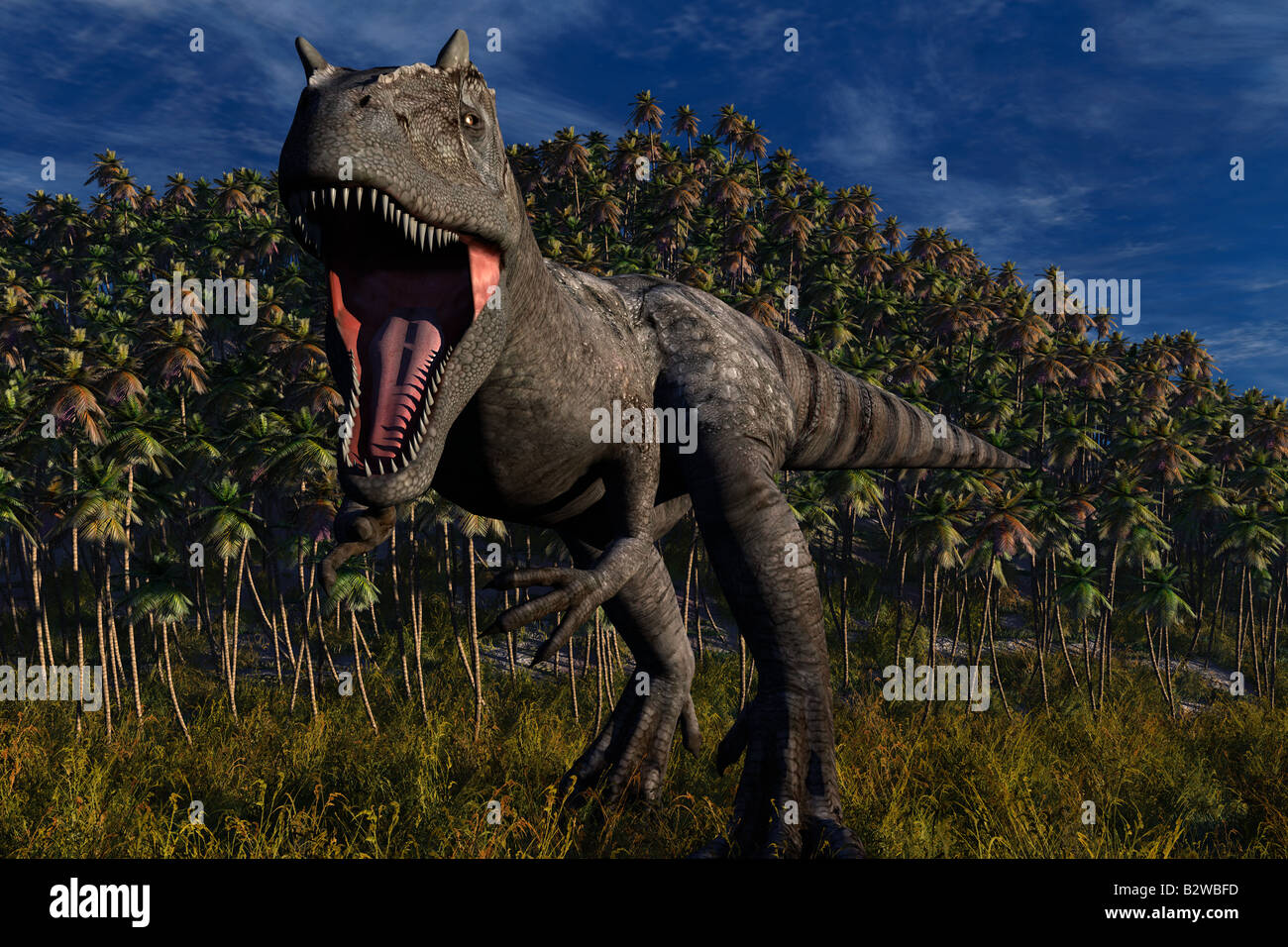 Illustration Of Allosaurus Stockfotos und -bilder Kaufen - Alamy