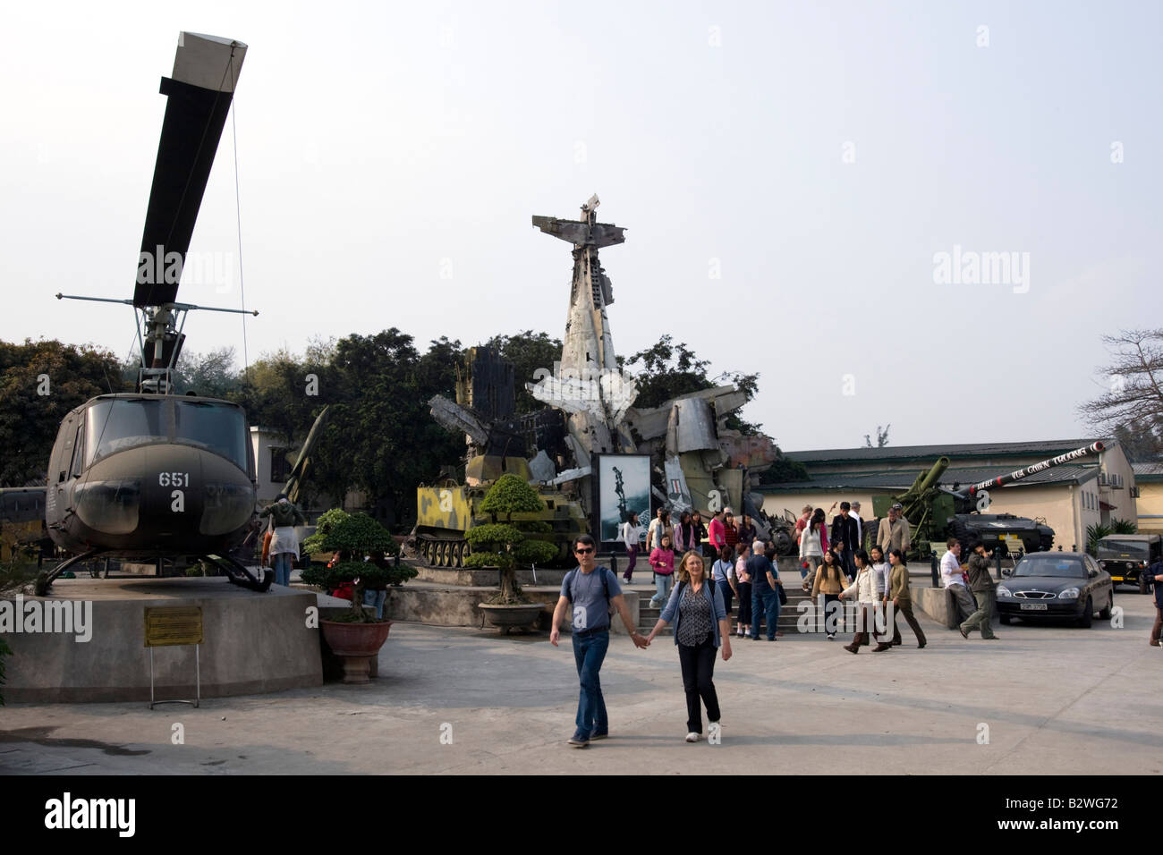 Flugzeug anzeigen Military History Museum Hanoi Vietnam Stockfoto