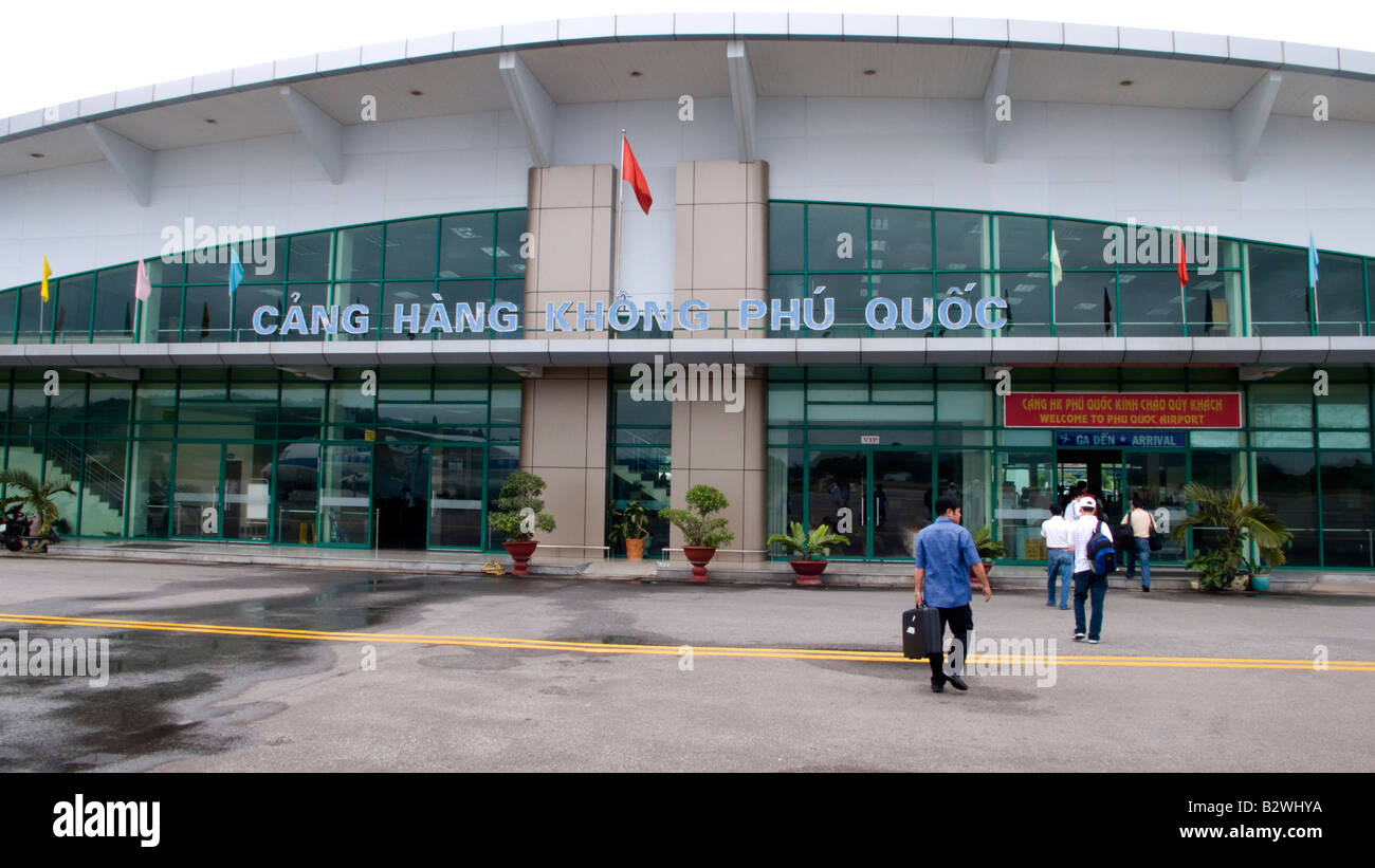 Phu Quoc Insel Flughafen Passagier terminal Vietnam Stockfoto