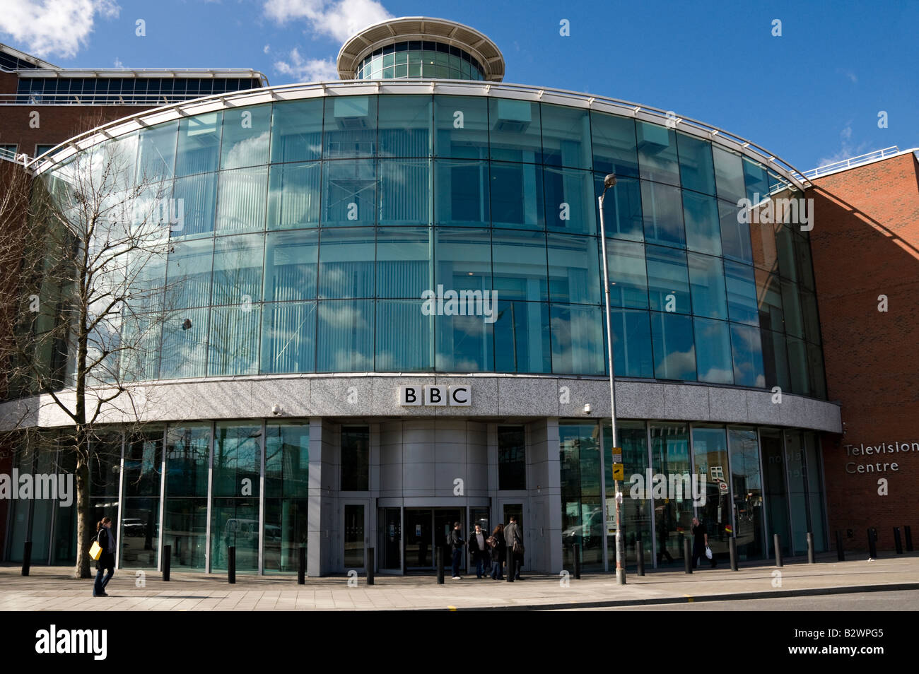 BBC Television Centre Erweiterung London UK Stockfoto