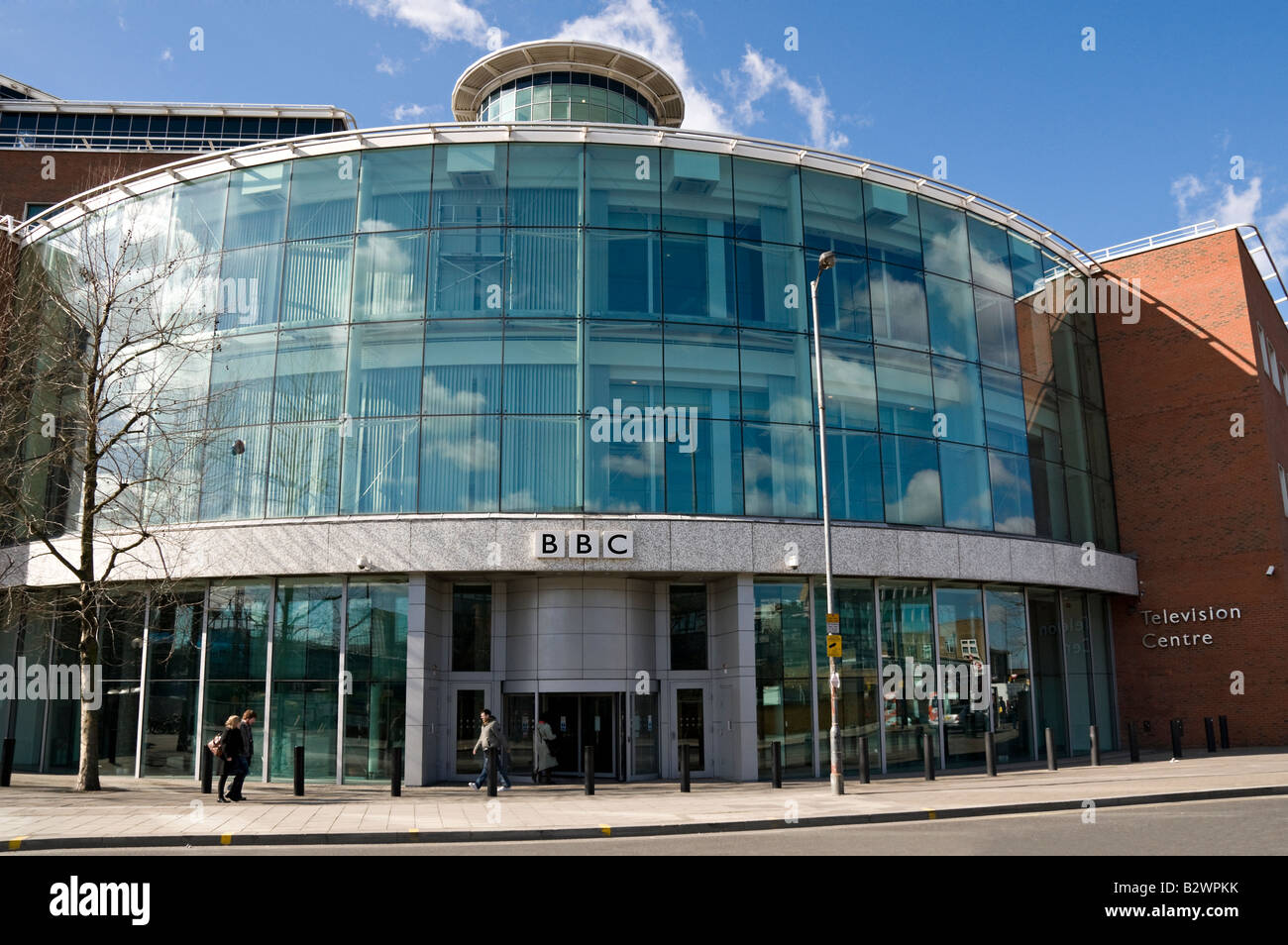 BBC Television Centre Erweiterung London UK Stockfoto