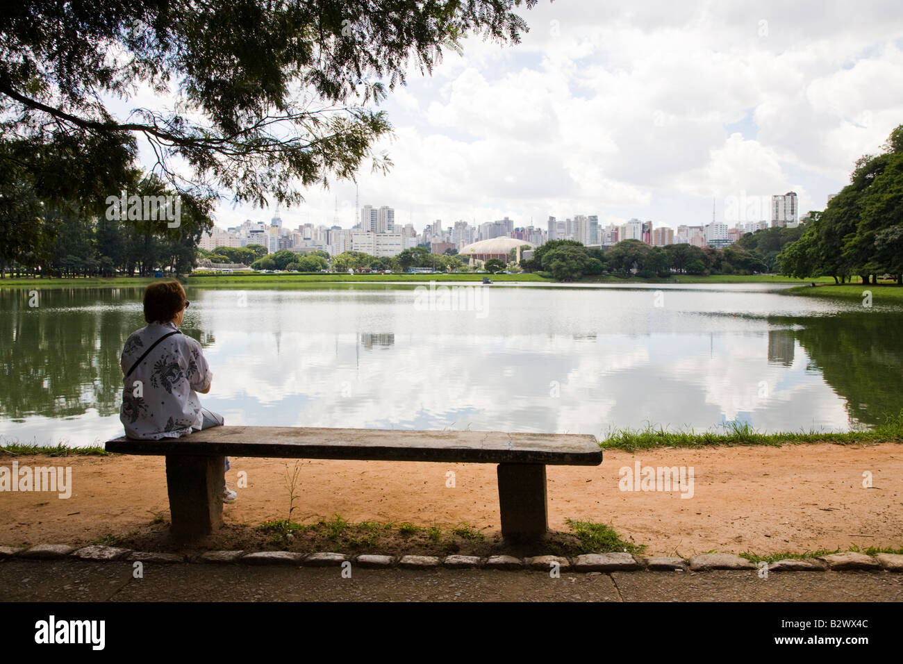 Parque Ibirapuera, Sao Paolo, Brasilien Stockfoto