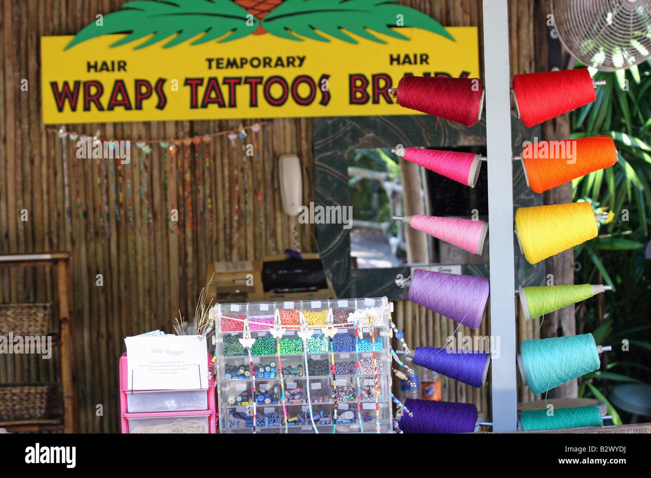 Universelle Haar wraps Stockfoto