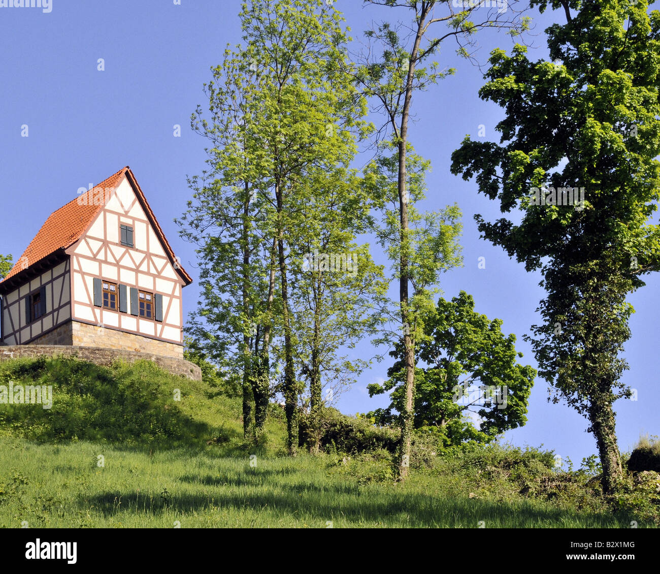DE - Bayern - OBERFRANKEN: Teil des Schlosses in Königsberg in Bayern Stockfoto