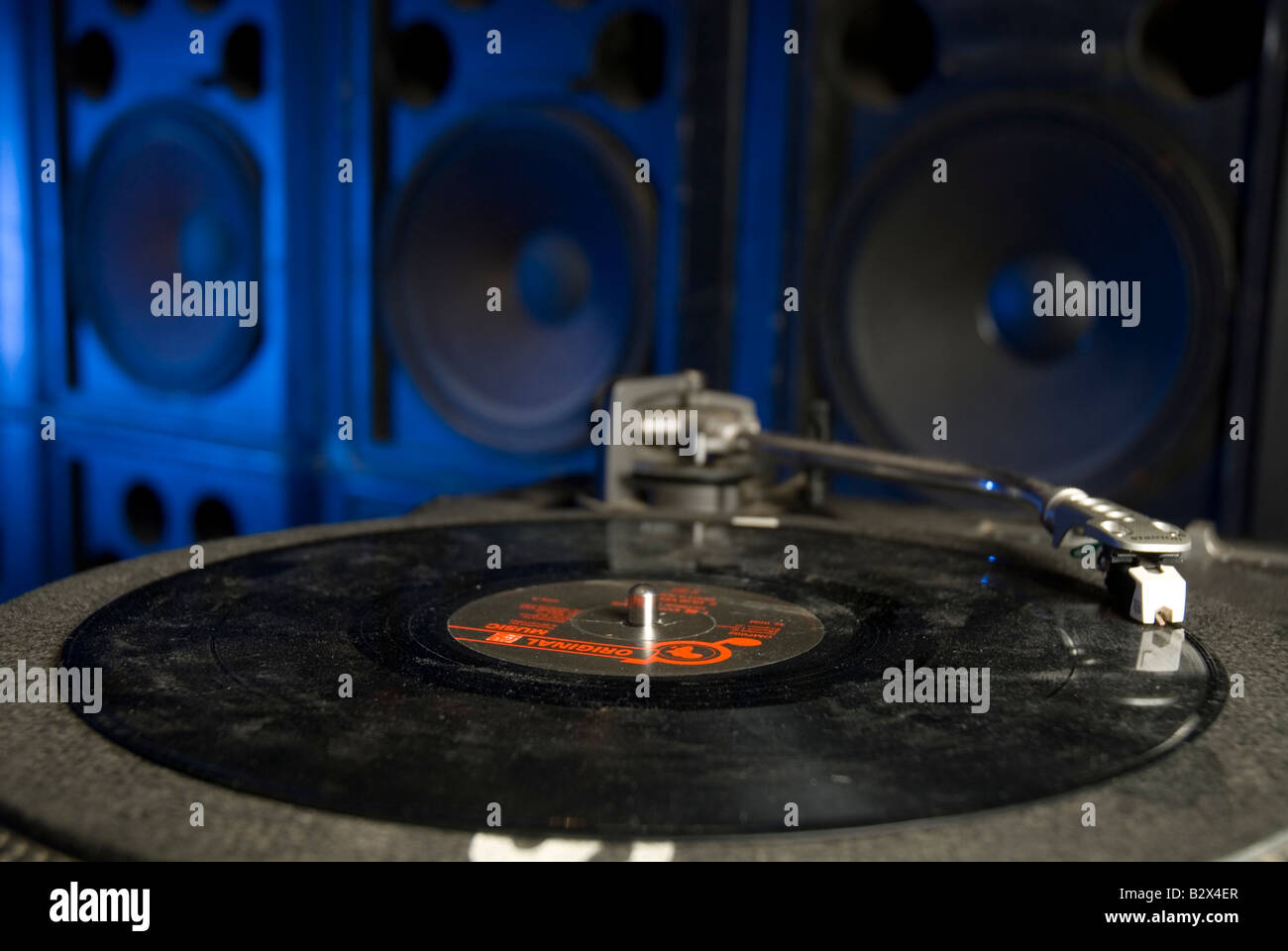 DJ-Equipment und Sound-System in einem Ost-London-studio Stockfoto
