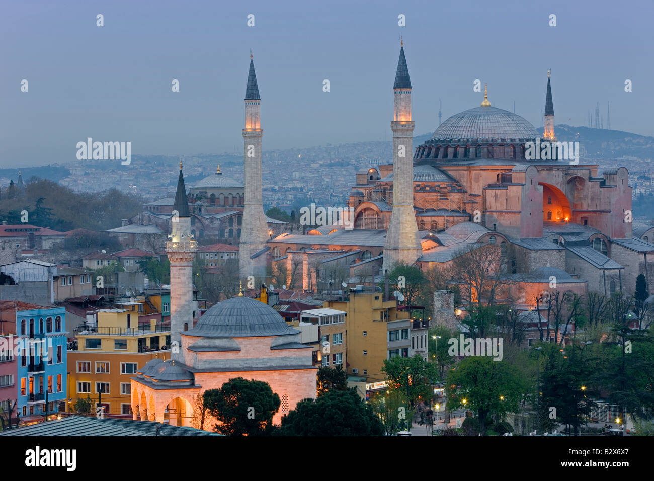 Santa Sofia Hagia Sophia Aya Sofya UNESCO World Heritage Site Istanbul Türkei Europa Eurasien Stockfoto