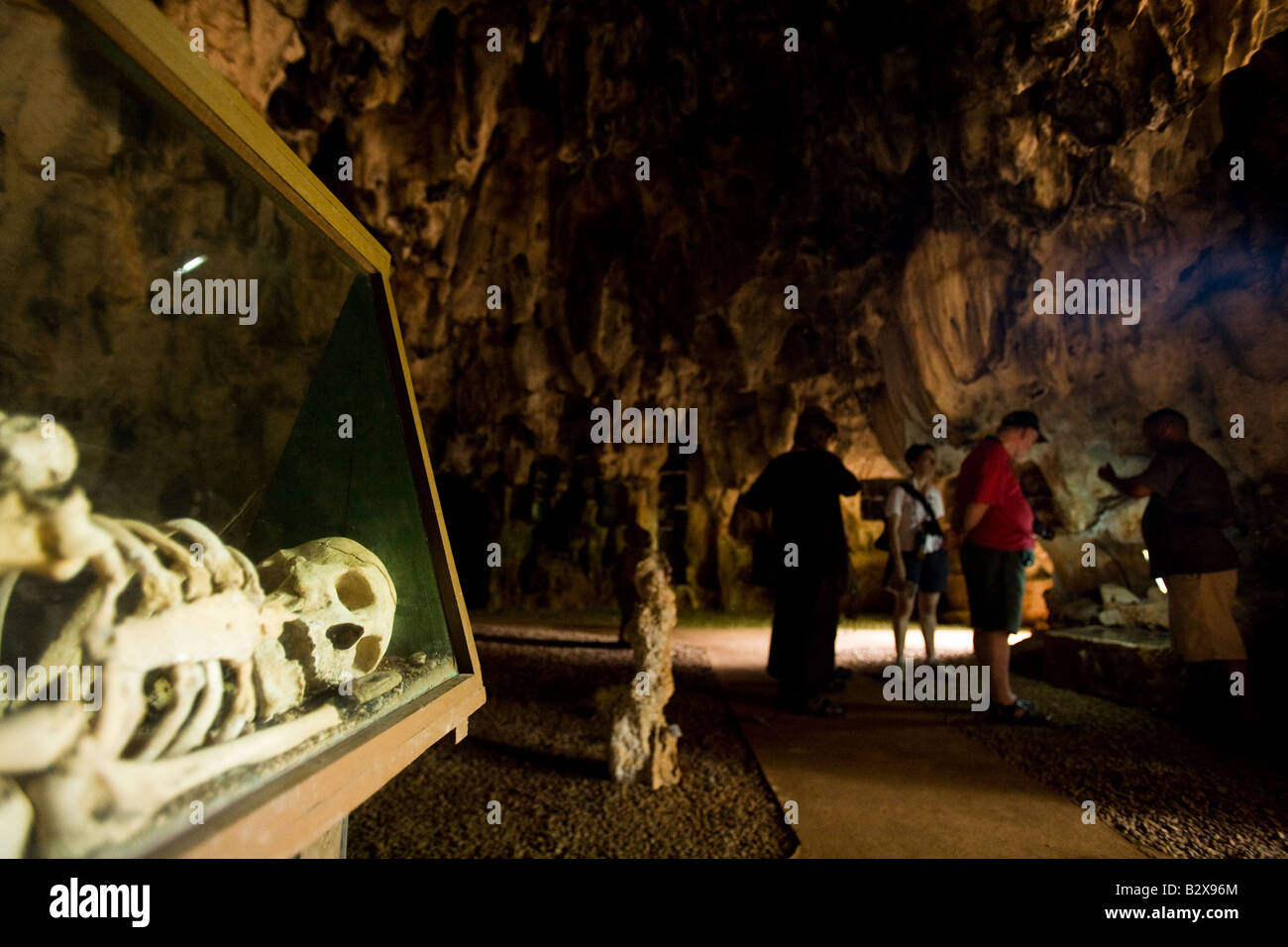 Archäologisches Museum in einer natürlichen Höhle in Baracoa Kuba Stockfoto