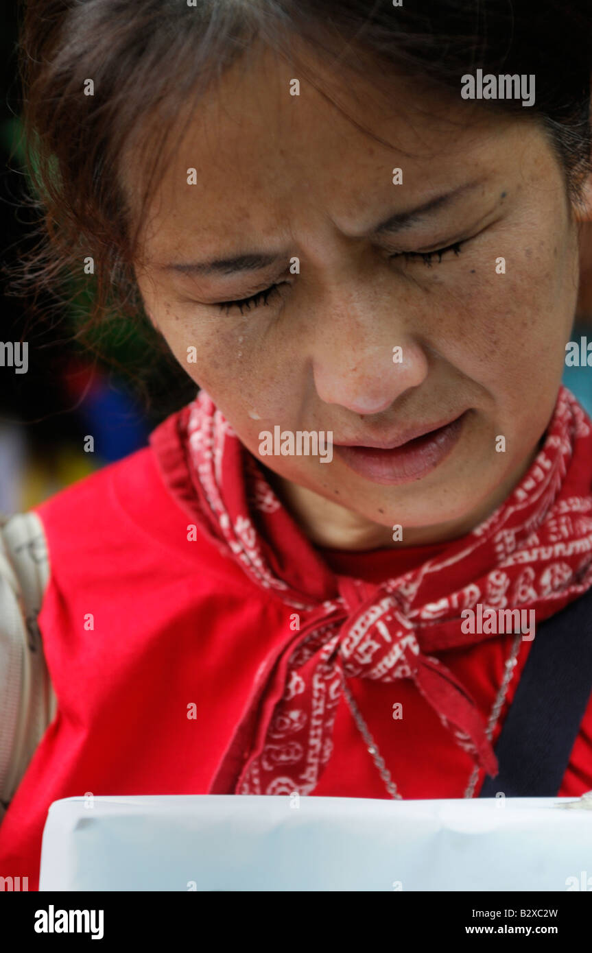 Free Tibet-Proteste in Tokio, 9. August 2008 Stockfoto