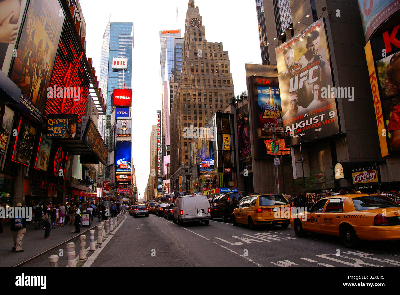 Staus auf Times Square, New York Stockfoto
