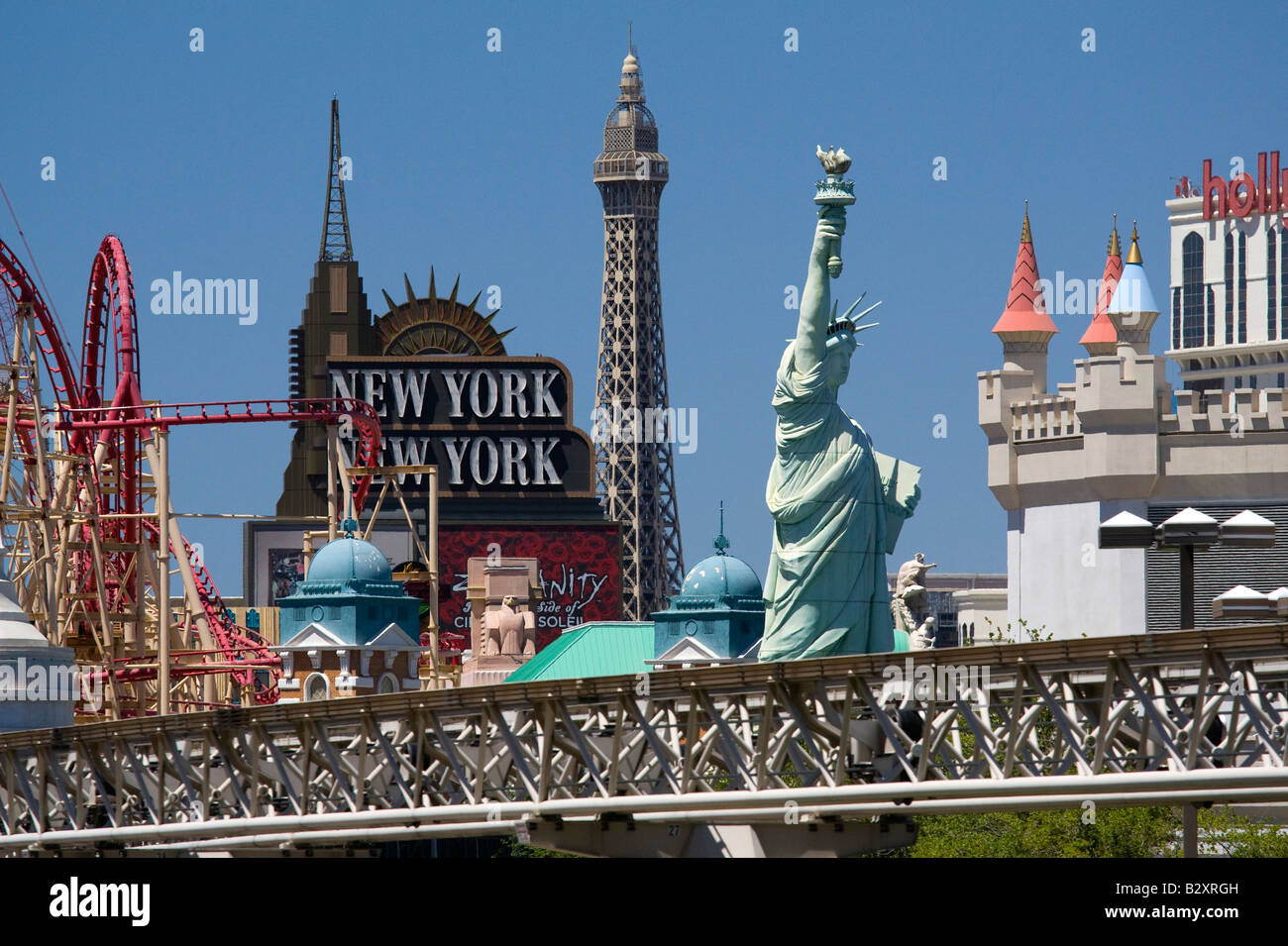 Las Vegas - überladen skyline Stockfoto