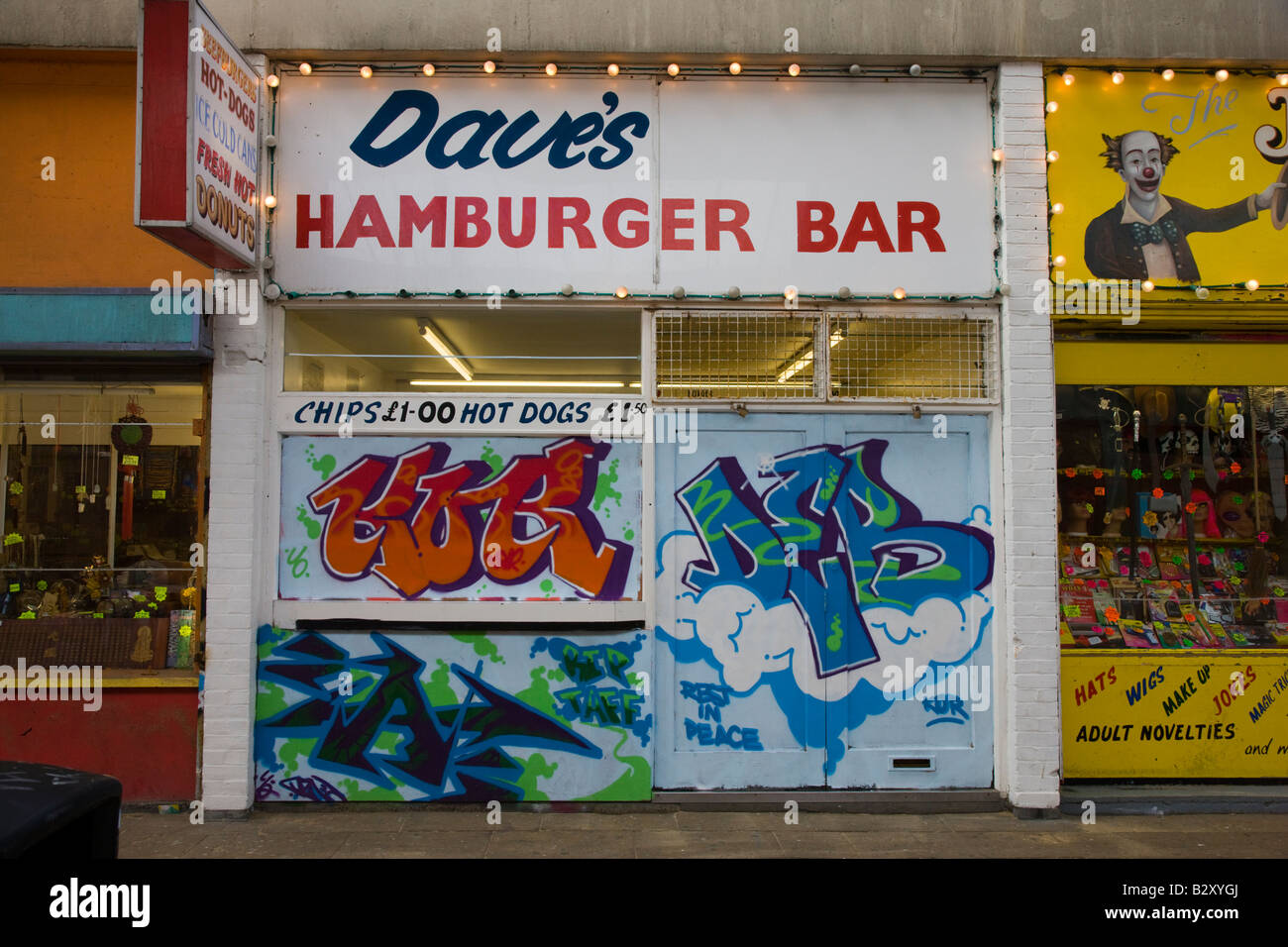 Dave s Hambuger Bar in Margate Kent Stockfoto