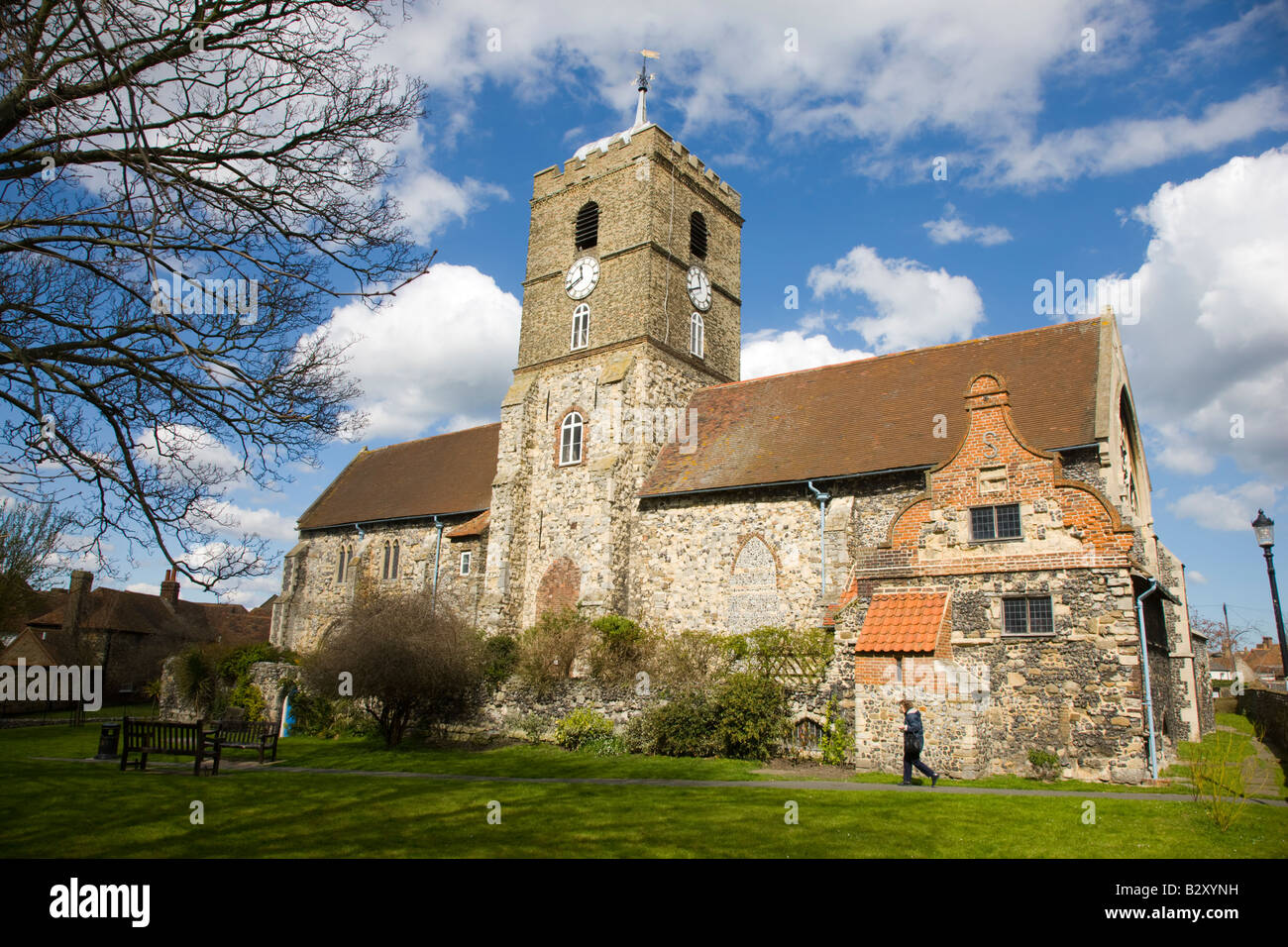 St. Peters Kirche in Sandwich Kent Stockfoto