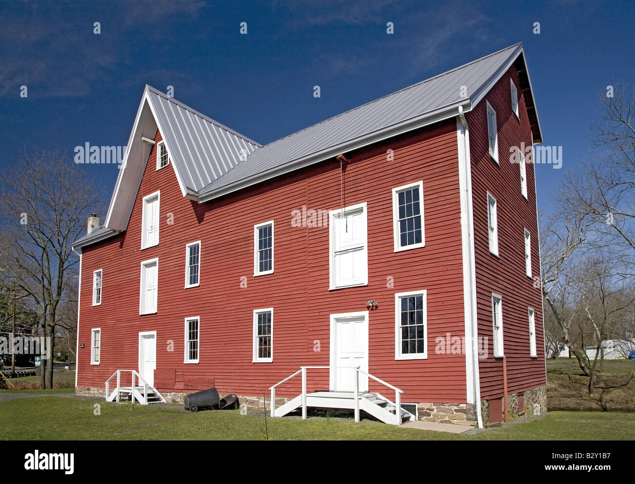 Historische Mühle von Kirby, circa 1778, Medford, New Jersey Stockfoto