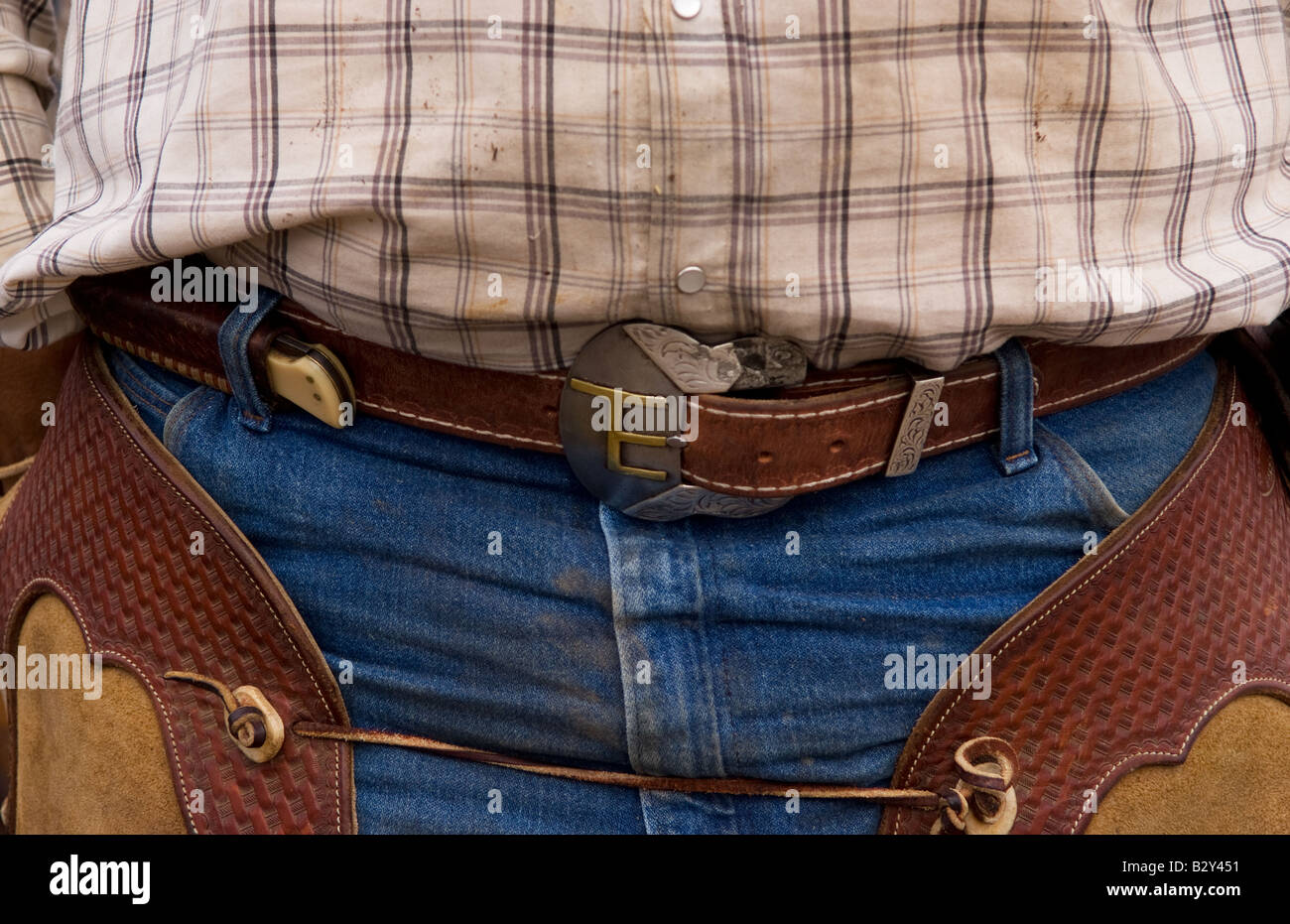 Das Leben eines Cowboys in den Westen USA Stockfoto