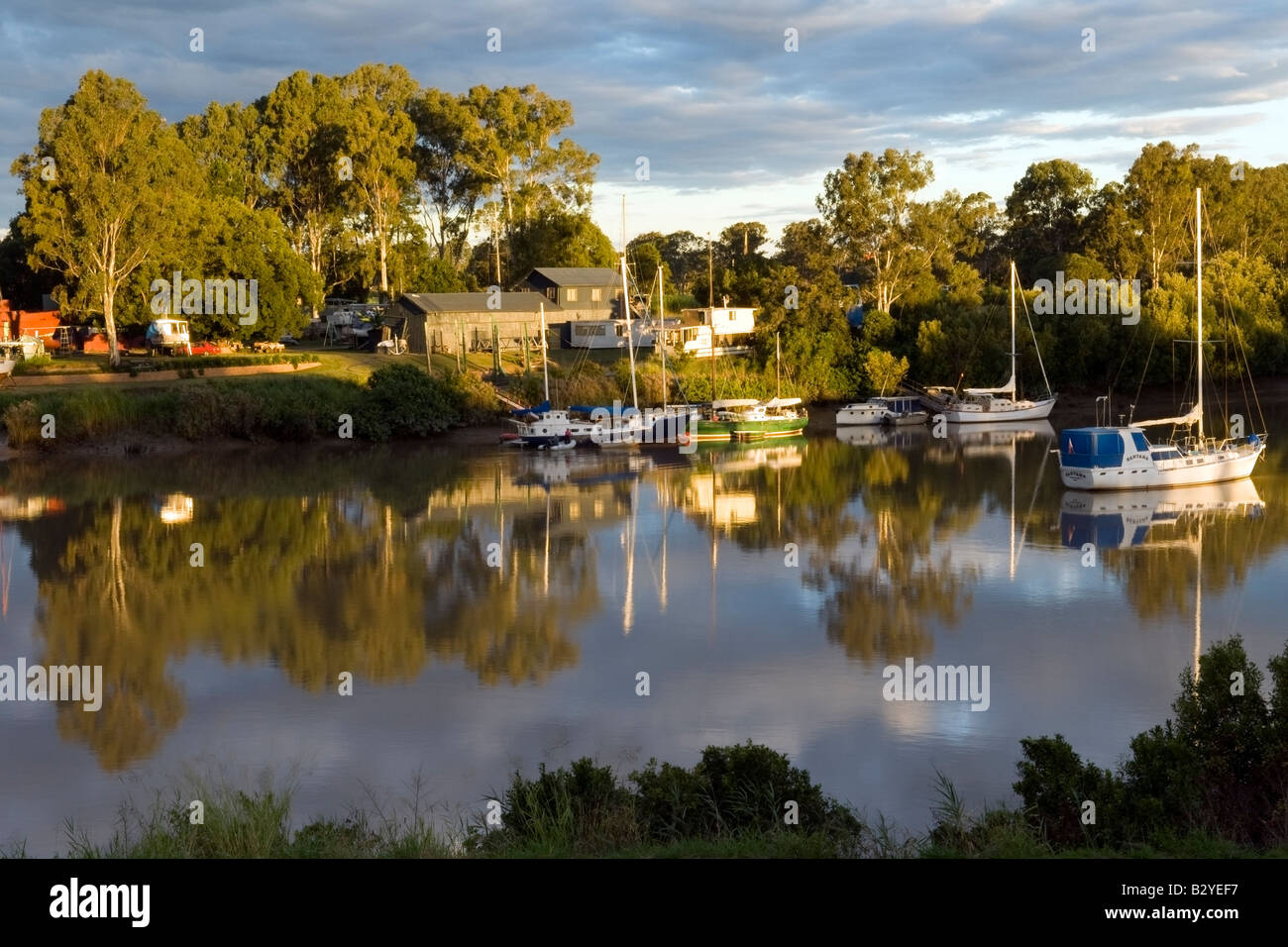 Reflexionen über Mary River, Queensland, Australien Stockfoto