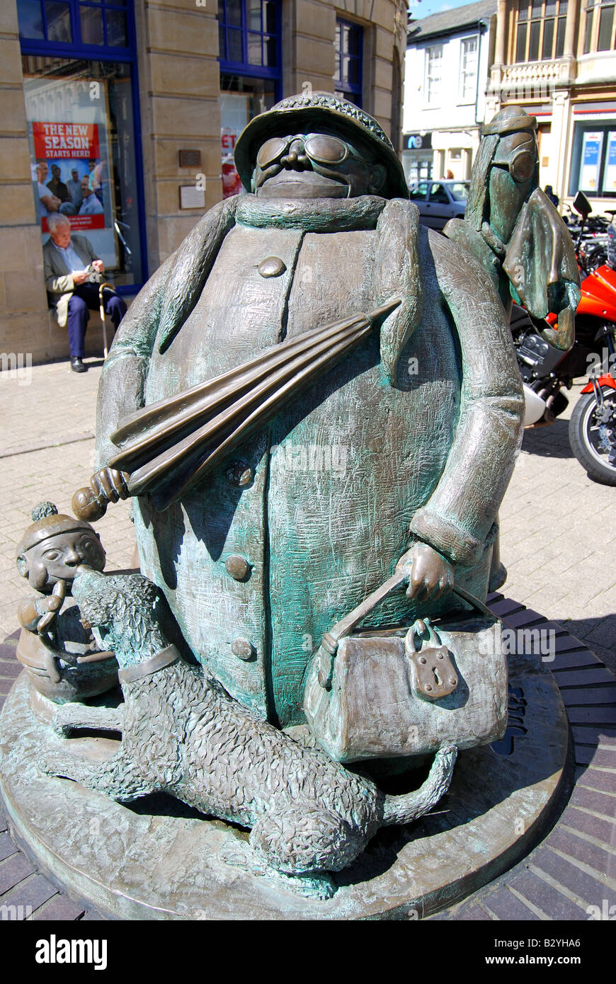 Giles Familie Statue, Princes Street, Ipswich, Suffolk, England, Vereinigtes Königreich Stockfoto