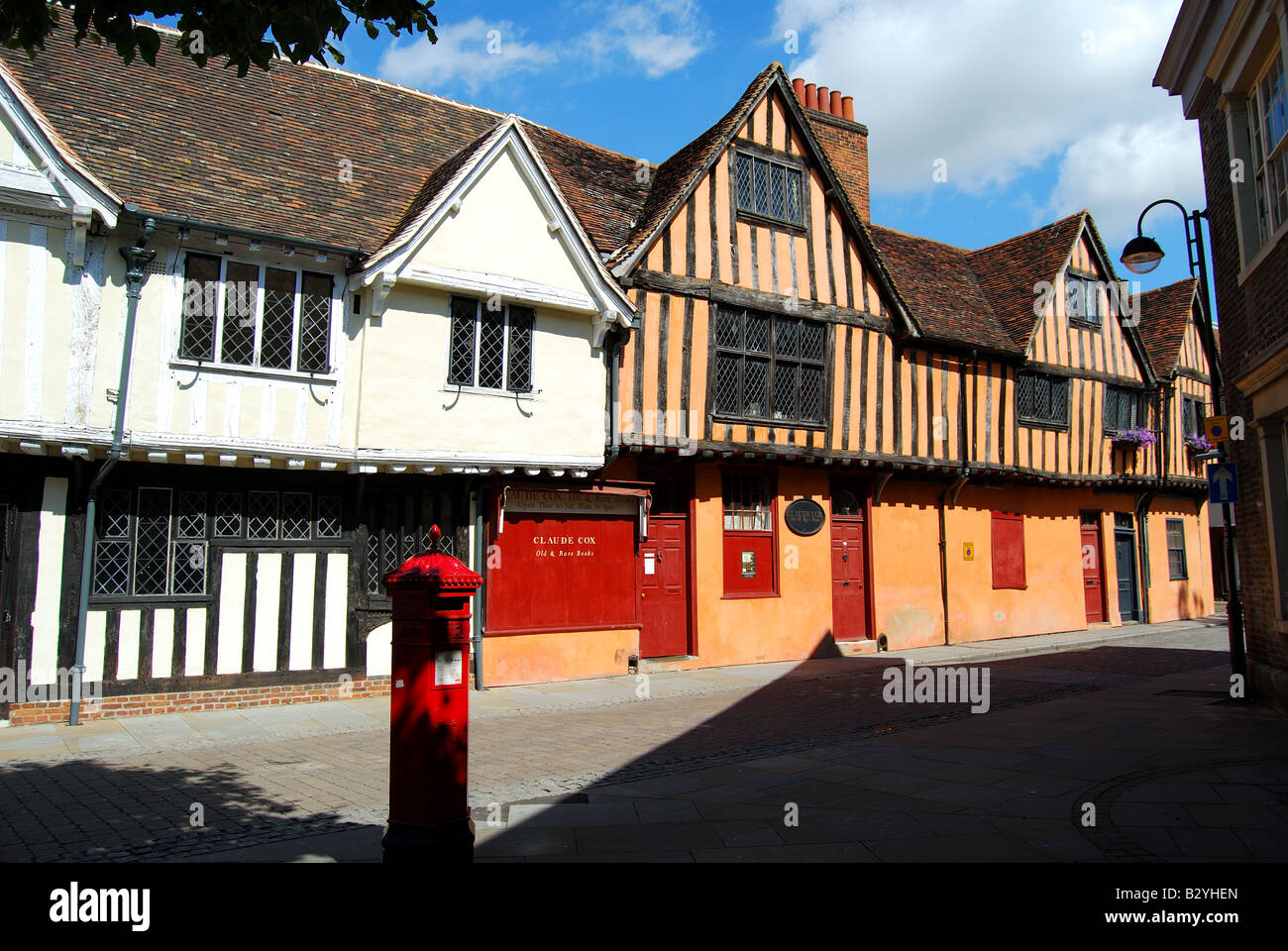Alten Fachwerkbauten, Silent Street, Ipswich, Suffolk, England, Vereinigtes Königreich Stockfoto