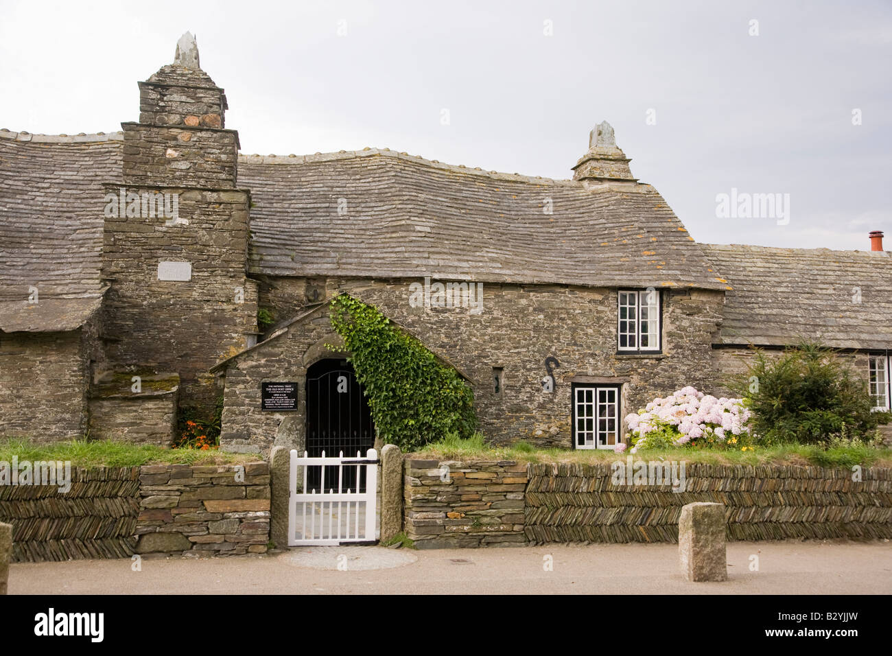 Das alte Postamt Tintagel Cornwall im Besitz des National Trust Stockfoto