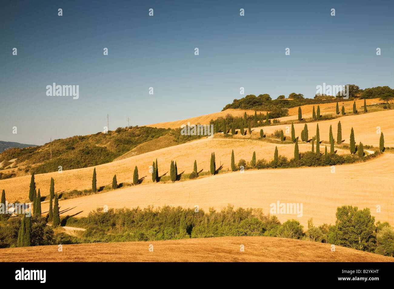 La Foce, Val d ' Orcia, Toskana, Italien Stockfoto