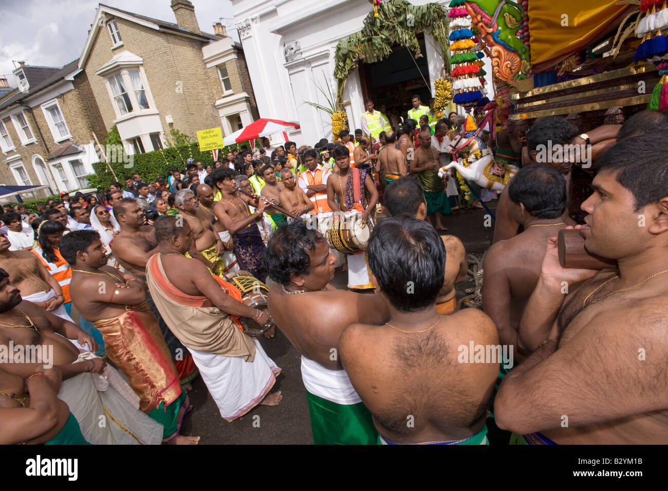 Religiöse Feste im Shri Kanaga Amman Tempel Ealing W5 London United Kingdom Stockfoto