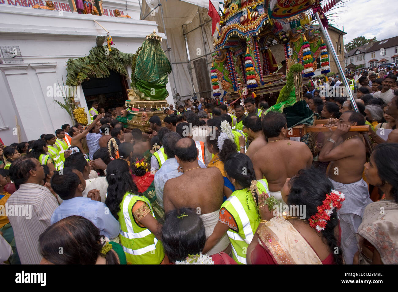Religiöse Feste im Shri Kanaga Amman Tempel Ealing W5 London United Kingdom Stockfoto