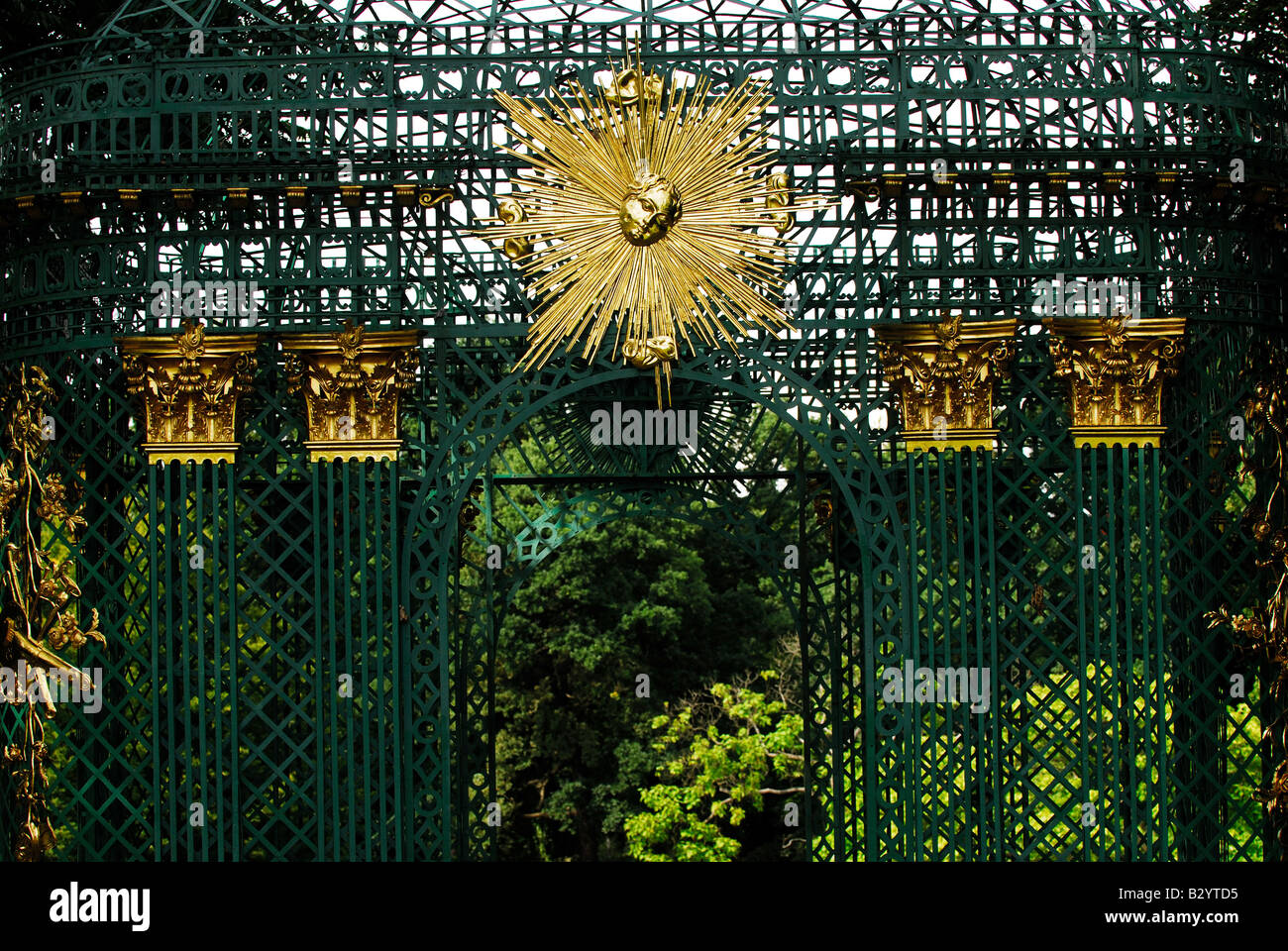 Pavilon, Dekoration Sun Sanssouci Schloss, Potsdam, Deutschland, Europa, Foto Kazimierz Jurewicz Stockfoto