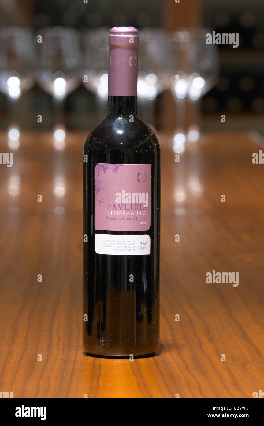 Tempranillo. Ktima Pavlidis Weingut, Drama, Mazedonien, Griechenland Stockfoto