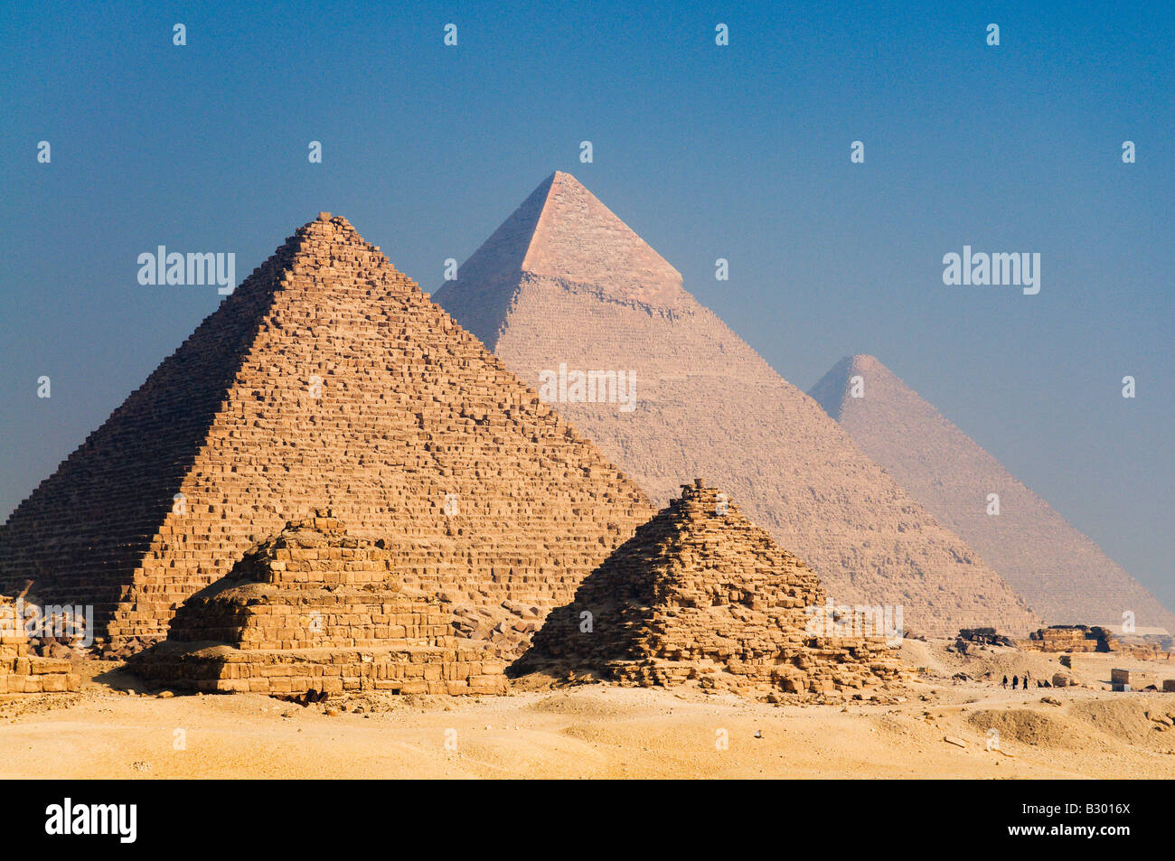 Pyramiden, Gizeh, Ägypten Stockfoto