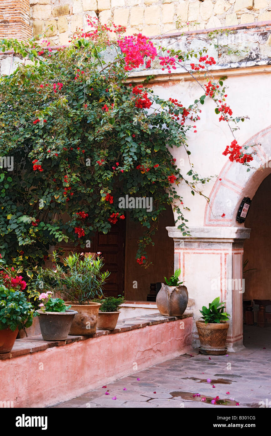 Gelände des Camino Real Hotel, Oaxaca, Mexiko Stockfoto