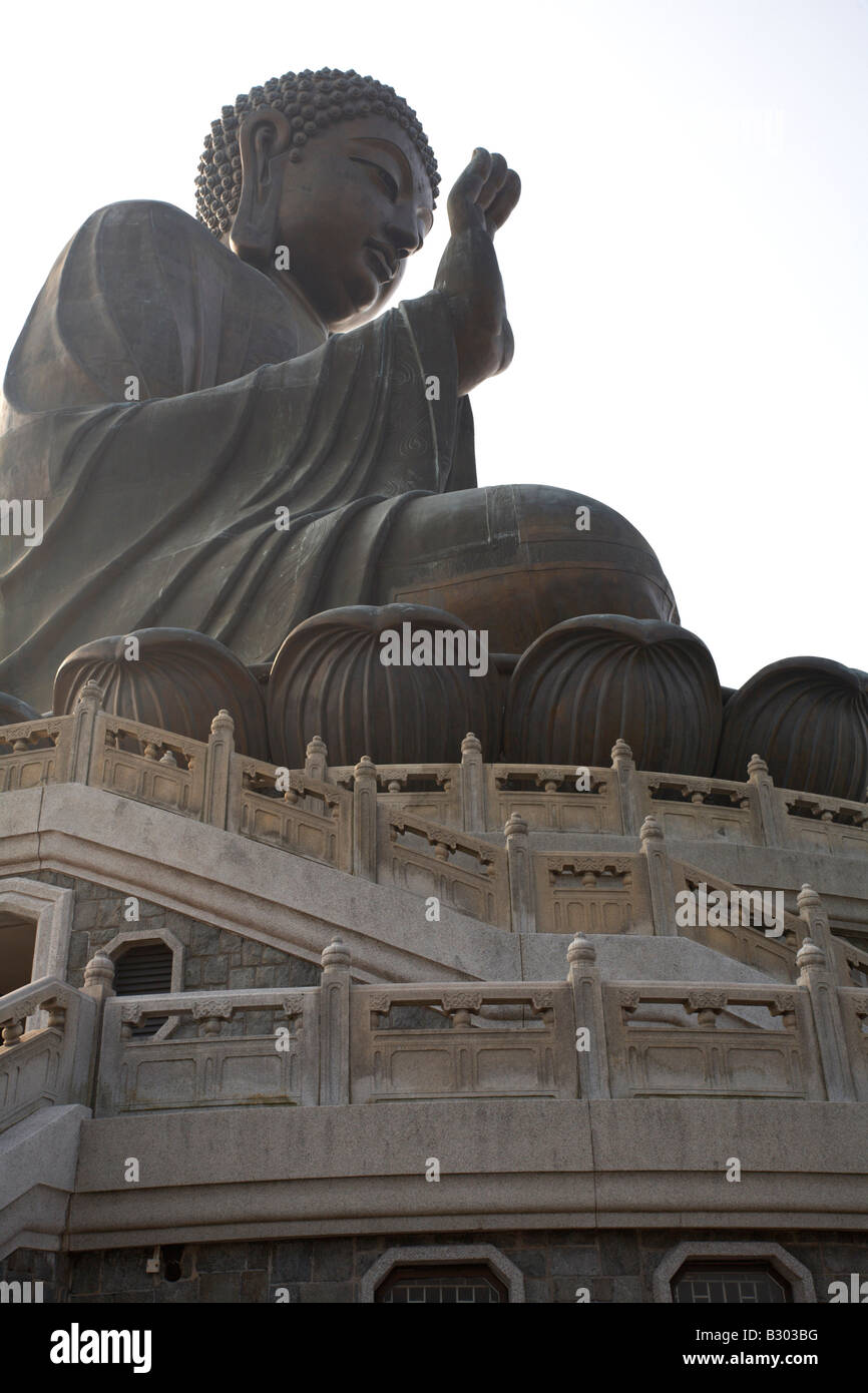 Tian Tan Buddha, Po Lin Kloster Ngong Ping, Lantau Island, Hong Kong, China Stockfoto