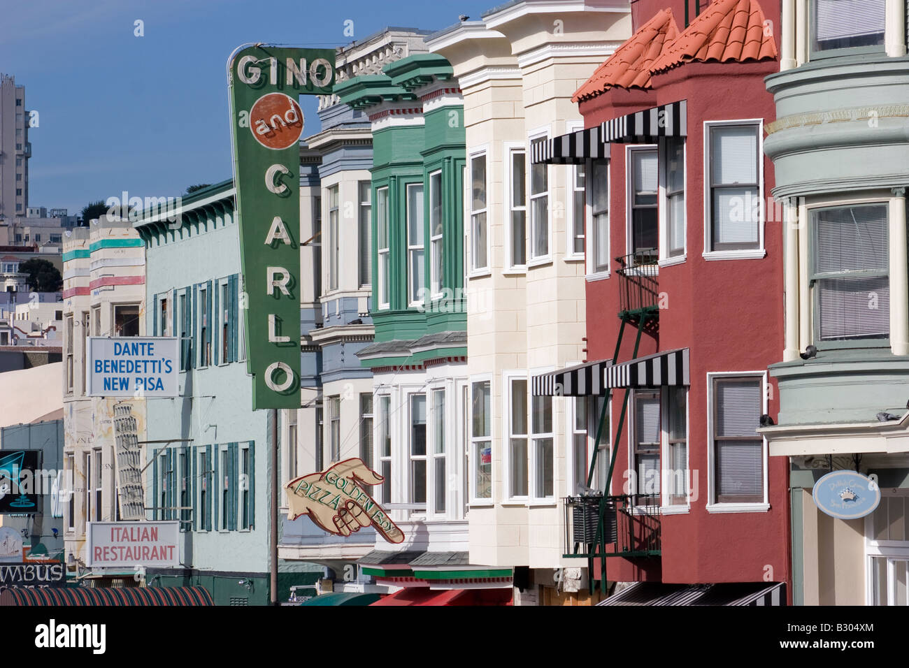 Pizza Parlour Nordstrand San Francisco Kalifornien, USA Stockfoto