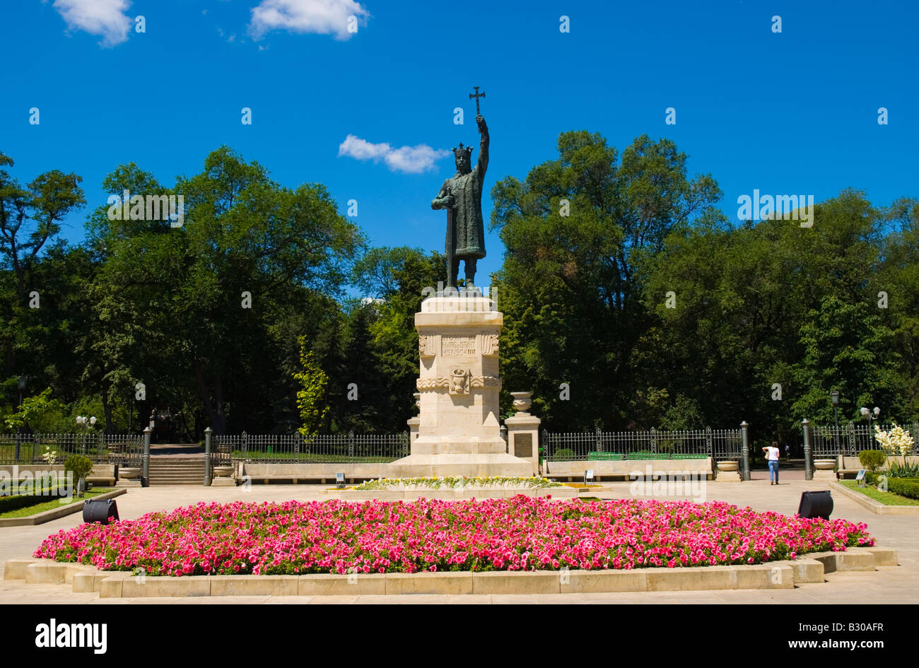 Statue von Stefan Cel Mare in Chisinau-Moldawien-Europa Stockfoto