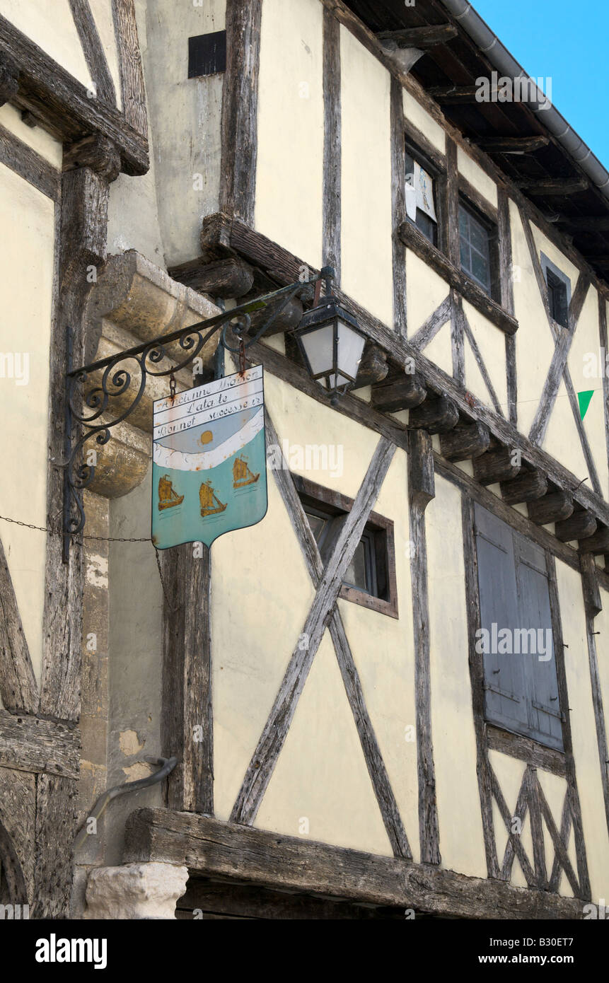 Französischen mittelalterlichen Fachwerk-Gebäude Stockfoto