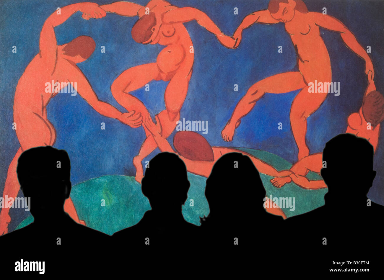 Leute studieren, ein Plakat der Tanz 1909-1910 Henri Matisse Stockfoto