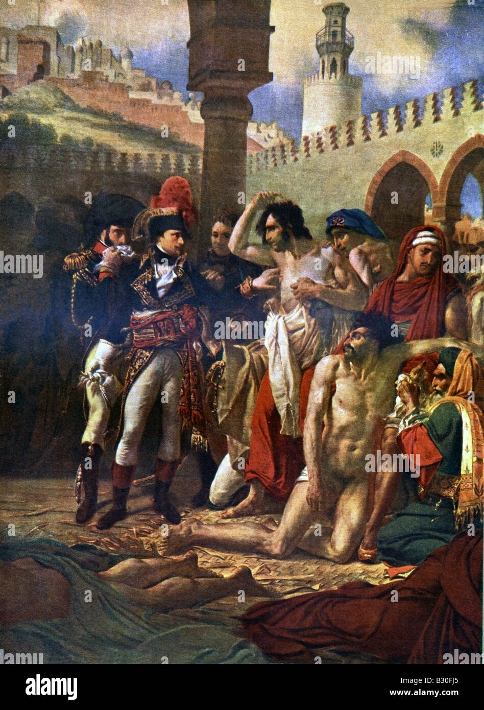 Napoleon und Pestkranken Stockfoto
