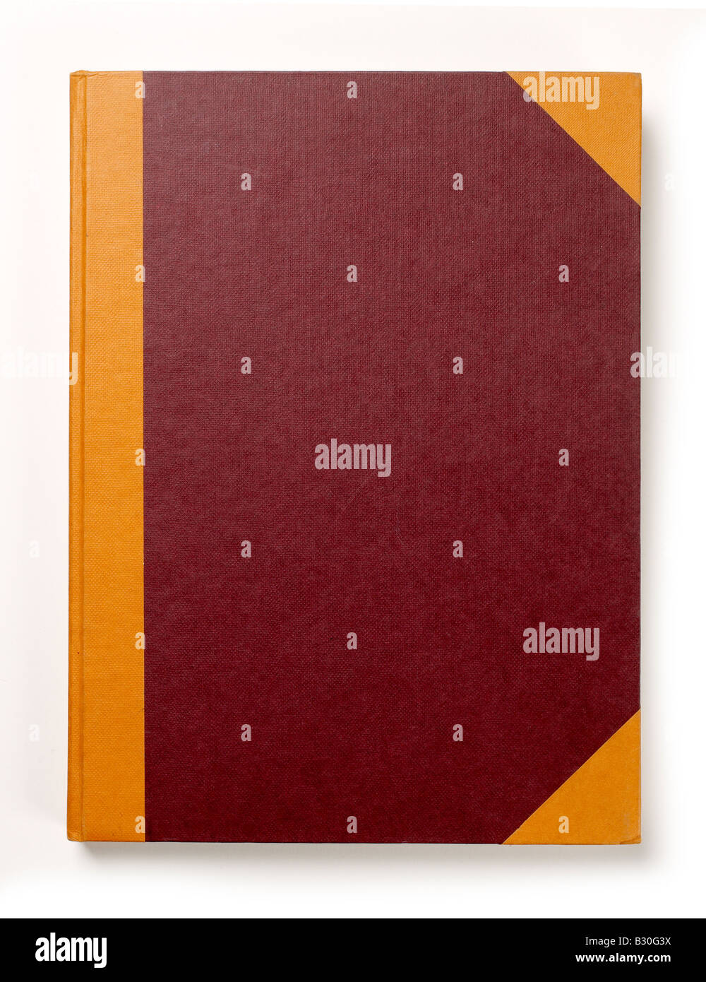 rot orange Goldbuch Tagebuch Tagebuch Hauptbuch Stockfoto