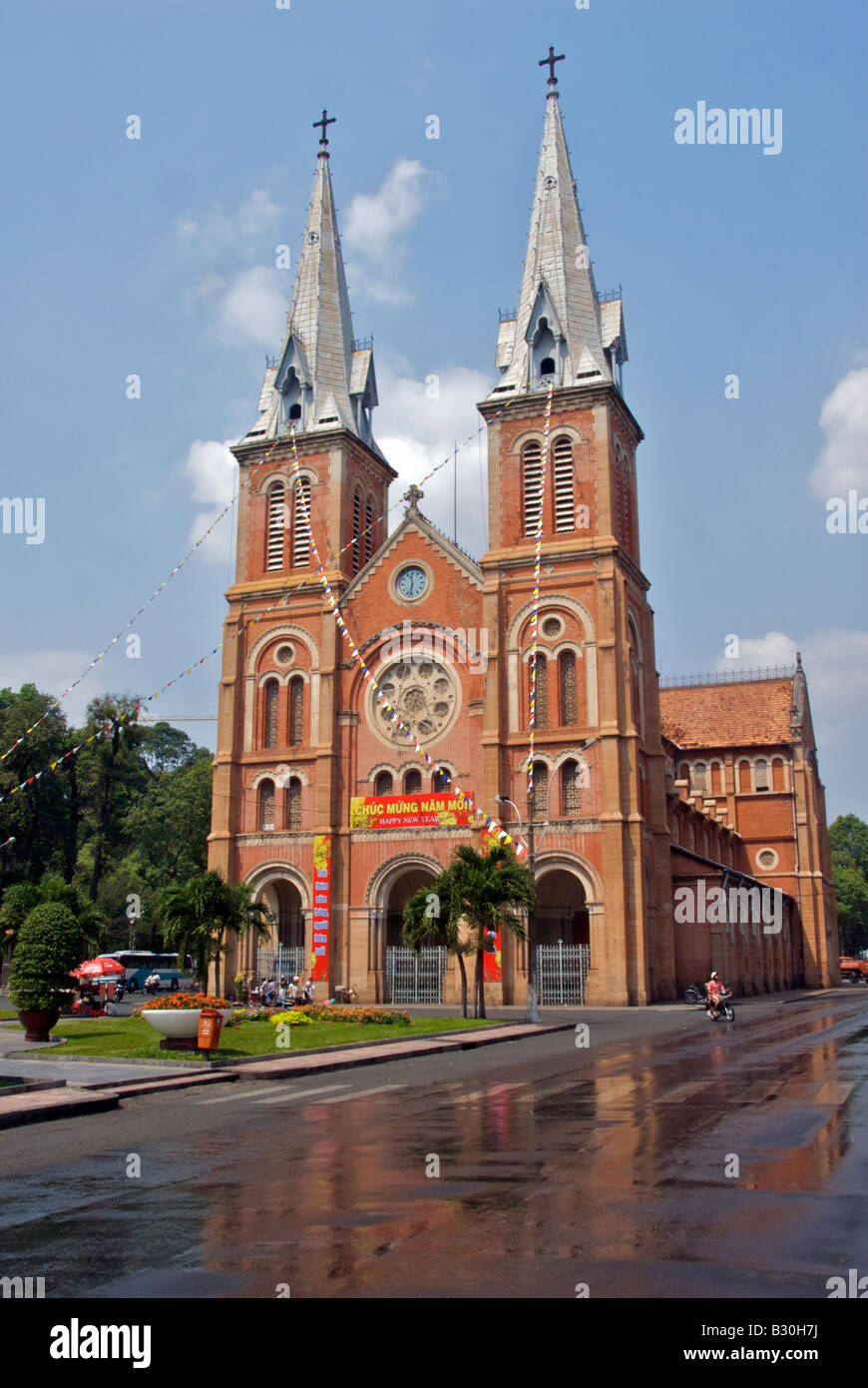 Notre Dame Kathedrale Saigon Vietnam Stockfoto