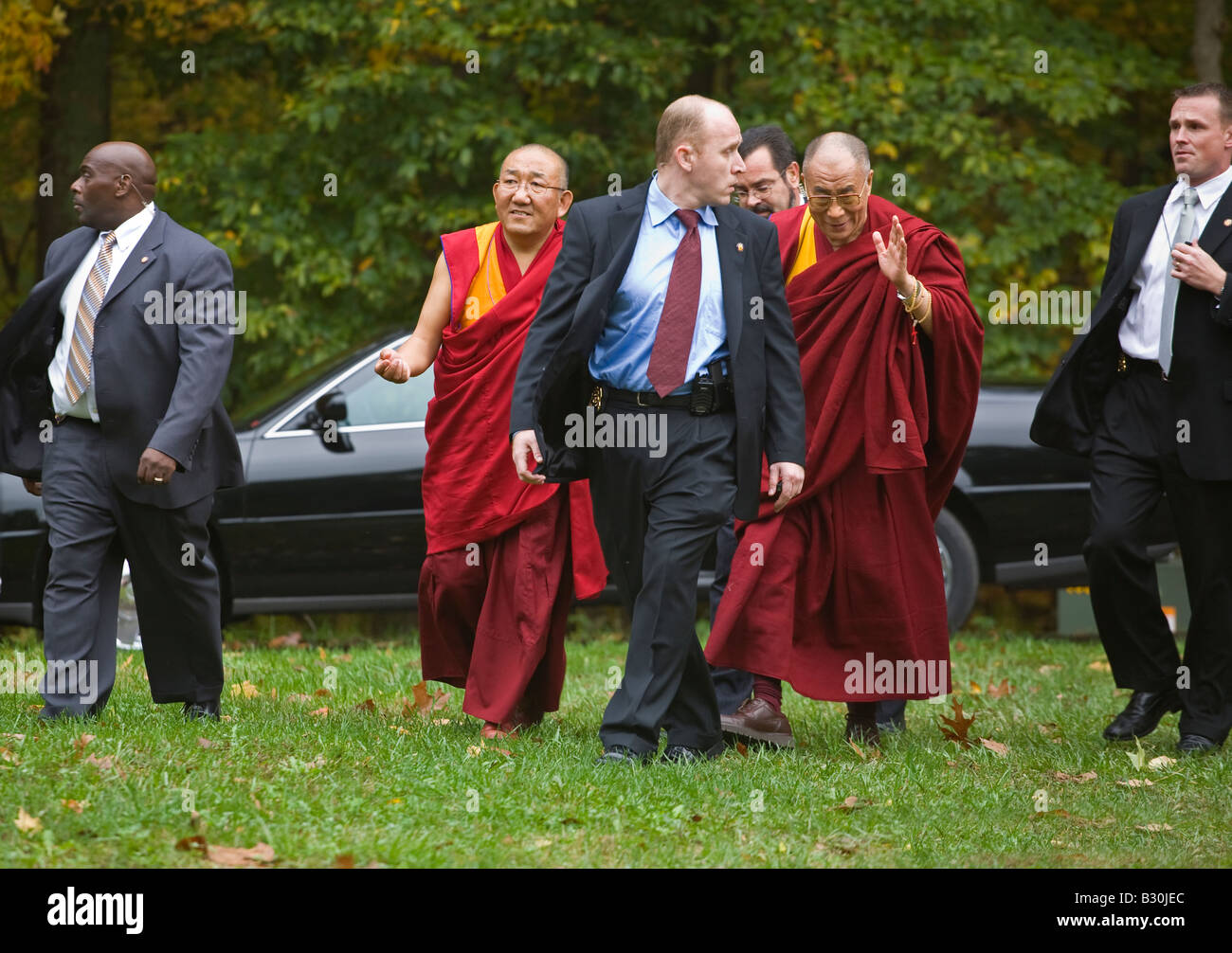 Das US-AUßENMINISTERIUM schützt ARJIA RIMPOCHE the14th DALAI LAMA von TIBET an KUMBUM CHAMTSE LING BLOOMINGTON INDIANA Stockfoto
