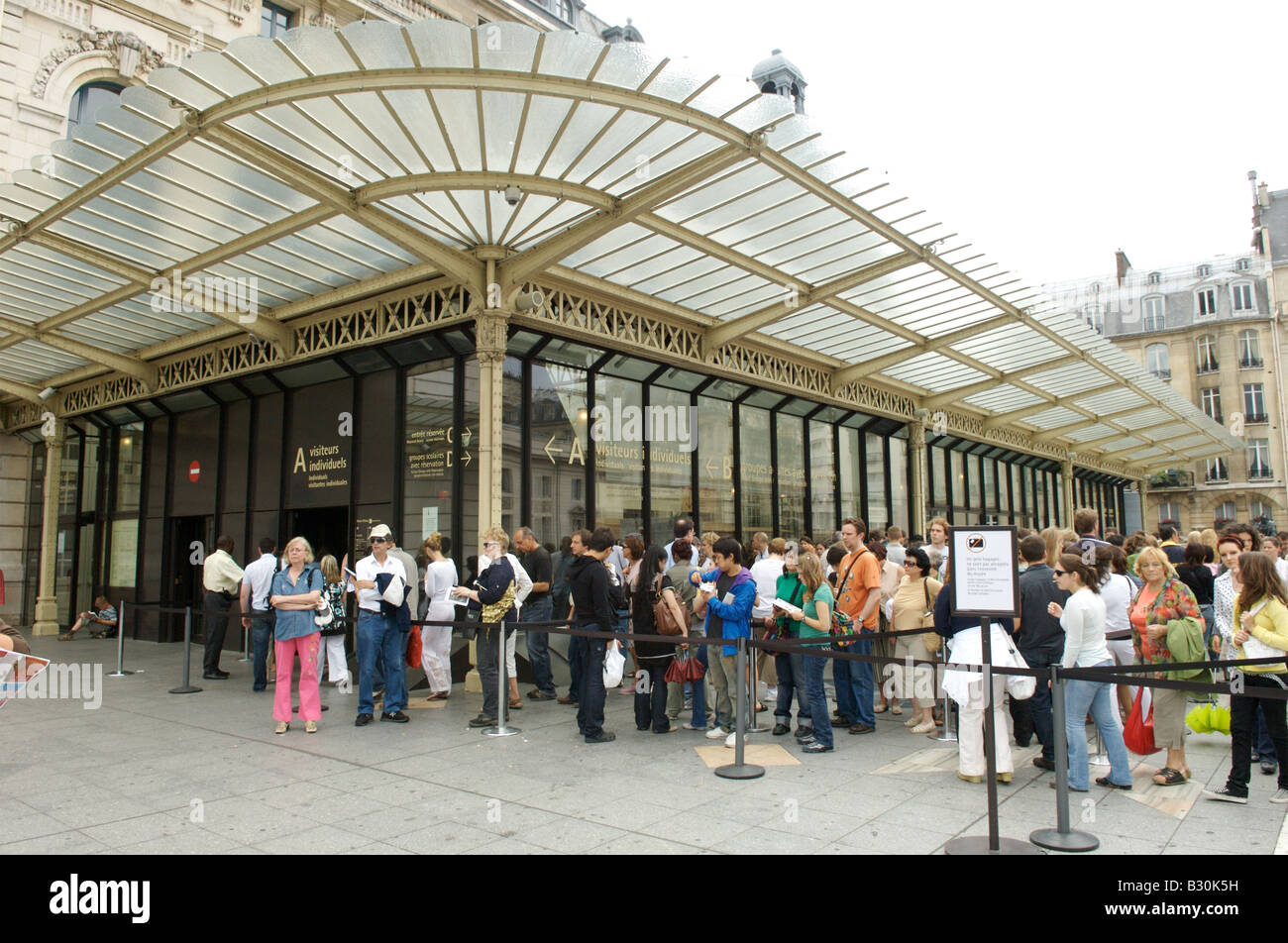 Das äußere des Musée d ' Orsay, Paris, Frankreich Stockfoto