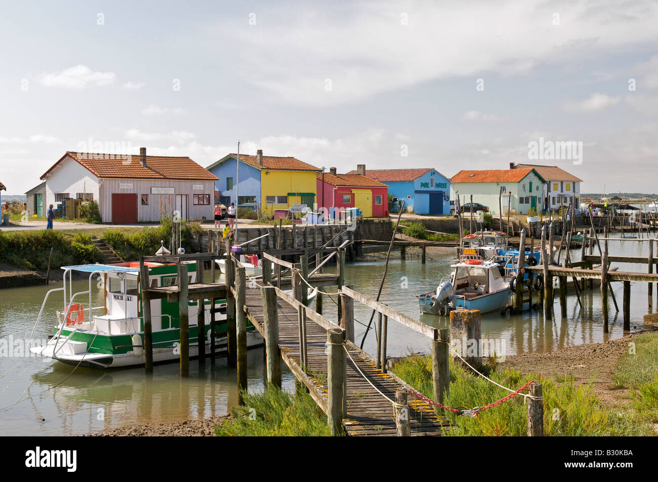 Austernzucht in der Charente-Maritime-Frankreich Stockfoto