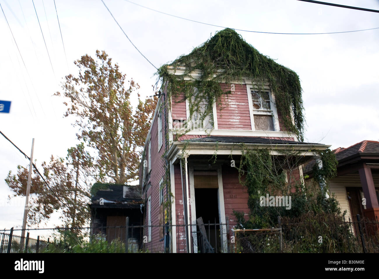 Haus im unteren neunten Bezirk, New Orleans, LA Stockfoto